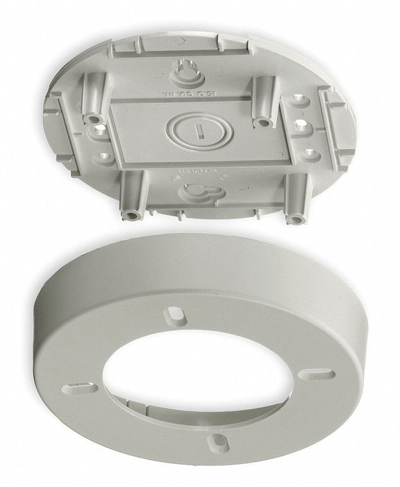 Lighting Fixture Round Box White