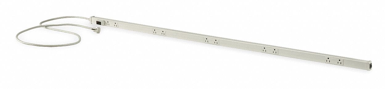 Outlet Strip White 60 in 10 Outlets