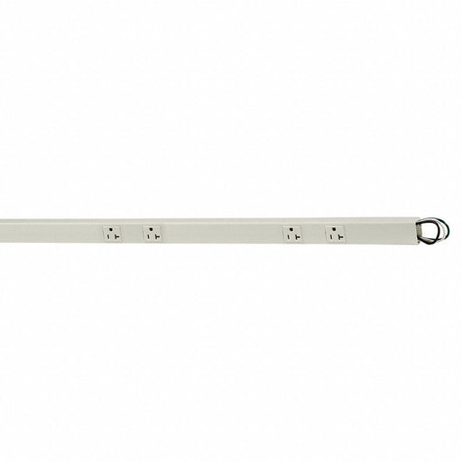 Prewired Raceway 8 Outlets White