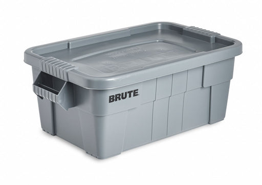F8714 Storage Tote Gray Solid Plastic