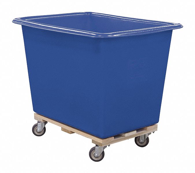 Cube Truck HDPE Blue 12.4 cu ft.