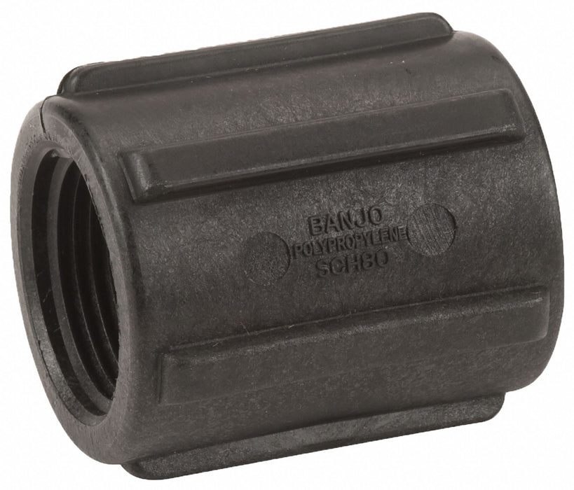 PP Coupling Body 1 in NPT 1 in NPT