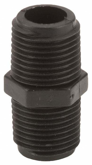 PP Straight 1/2 in NPT 1/2 in NPT