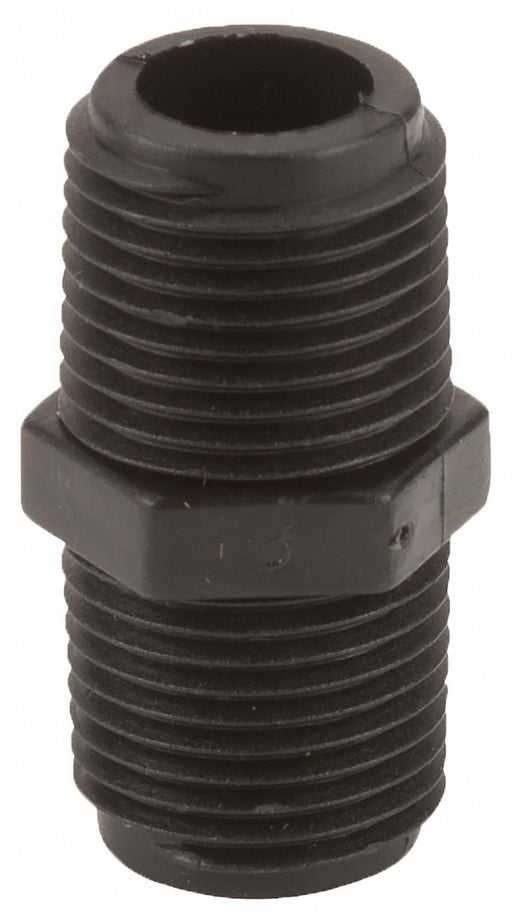 PP Straight 1/2 in NPT 1/2 in NPT
