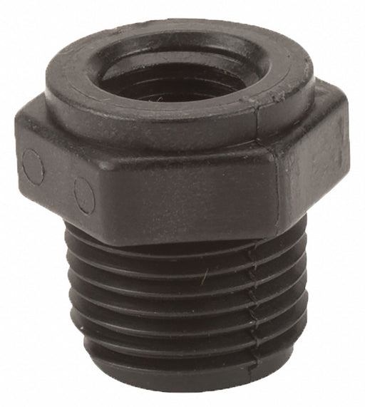 PP Bushing 1/2 in NPT 1/4 in NPT