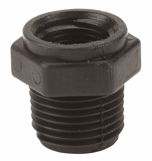 PP Bushing 1/2 in NPT 3/8 in NPT
