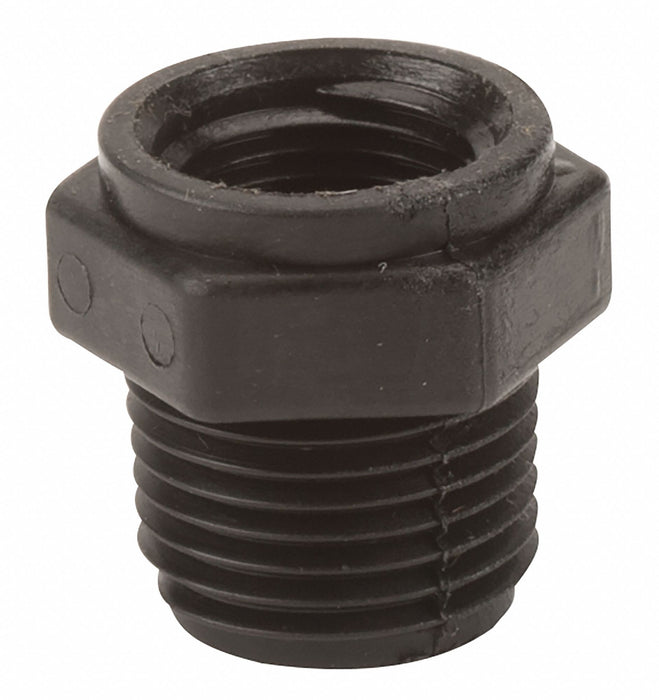 PP Bushing 1/2 in NPT 3/8 in NPT