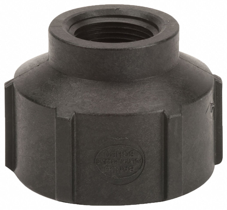 PP Coupling Body 2 in NPT 1 in NPT