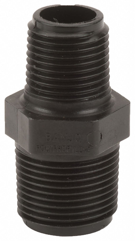 PP Straight 3/4 in NPT 1/2 in NPT
