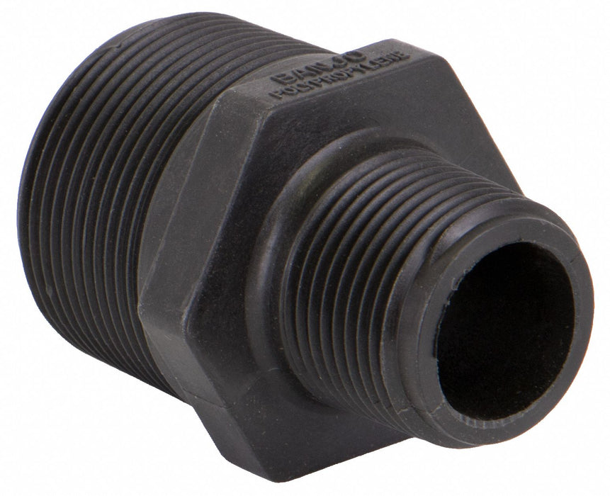 PP Straight 1 1/2 in NPT 1 in NPT