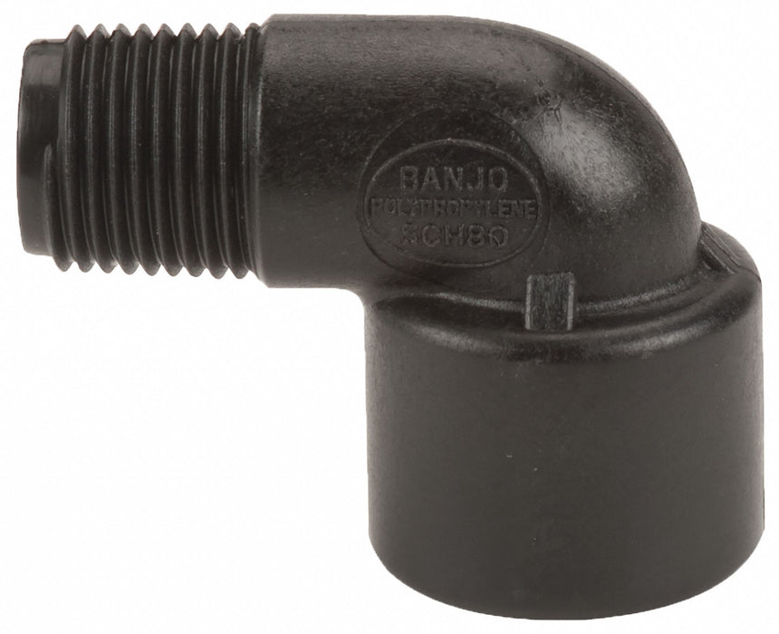 PP 90 Elbow 1/2 in NPT 1/2 in NPT