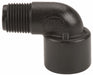 PP 90 Elbow 1/2 in NPT 1/2 in NPT