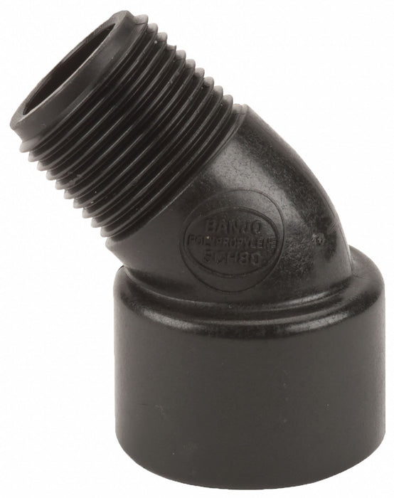 PP 45 Elbow 3/4 in NPT 3/4 in NPT