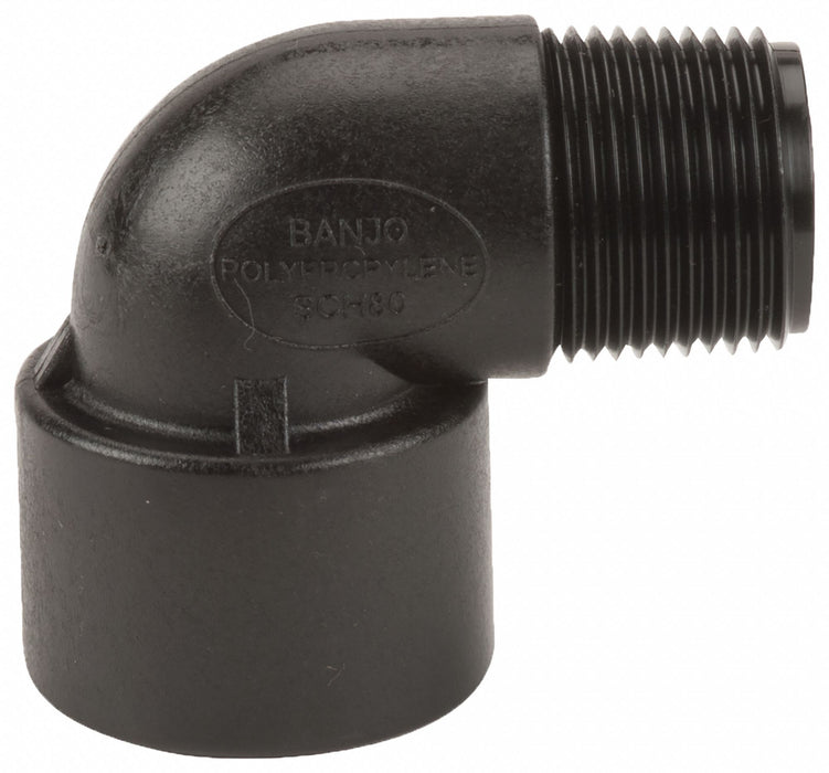 PP 90 Elbow 3/4 in NPT 3/4 in NPT