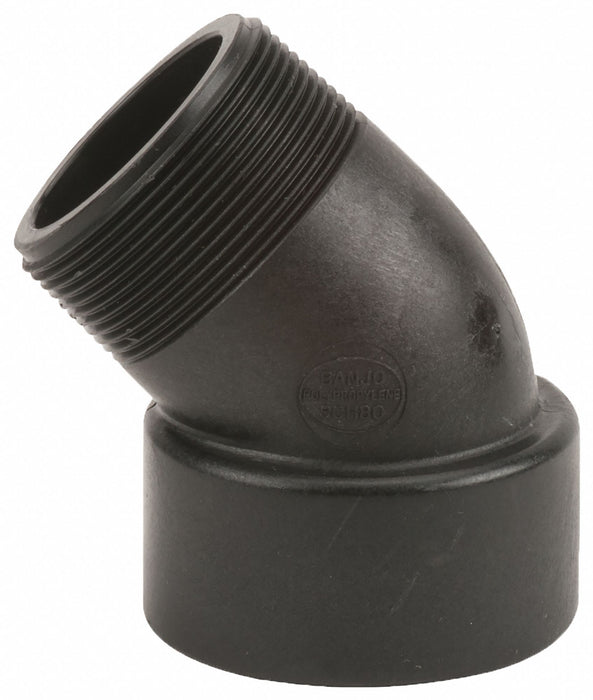 PP 45 Elbow 2 in NPT 2 in NPT