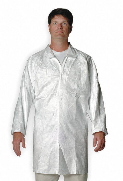 D1435 Lab Coat M White Tyv IsoClean PK30