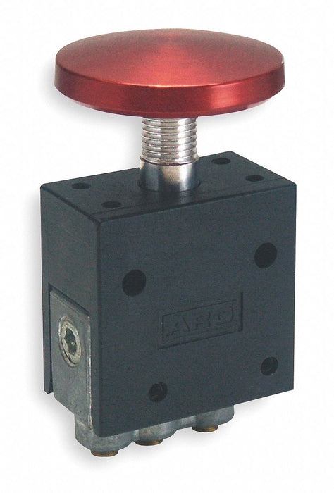 Manual Air Control Valve Button Red