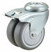 Bolt-Hole Caster 3 dia Swivel Rubber
