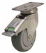 Plate Caster Swivel Rubber 7 7/16 H