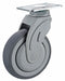 Plate Caster Swivel Rubber 5 13/16 H