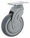 Plate Caster Swivel Rubber 6 7/8 H