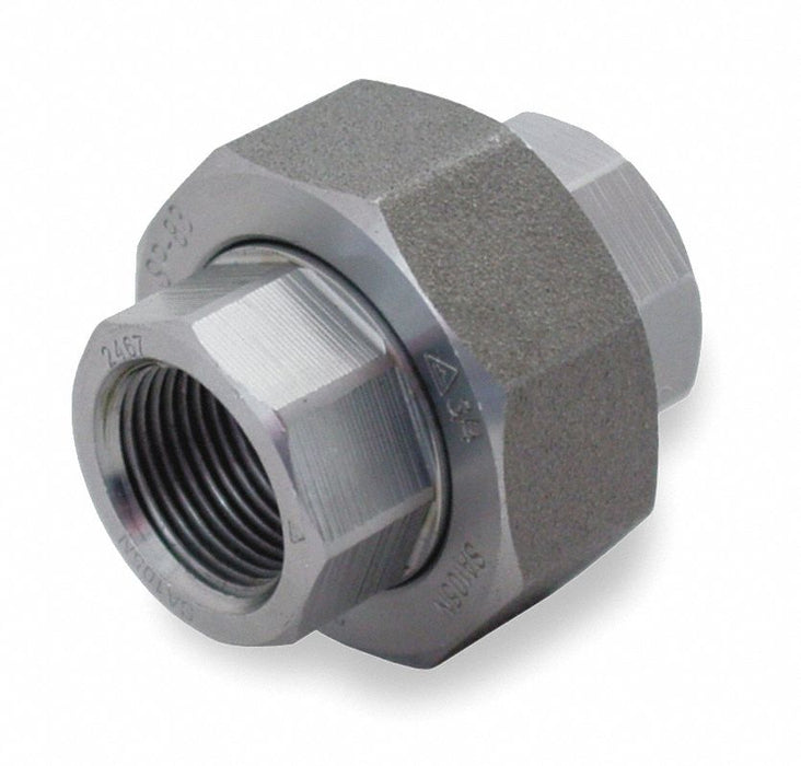 Union Forged Steel 3/4 Pipe Size FNPT