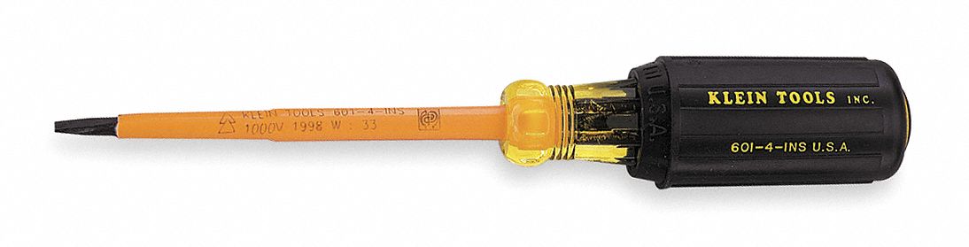 Insltd Slotted Screwdriver 3/16 in