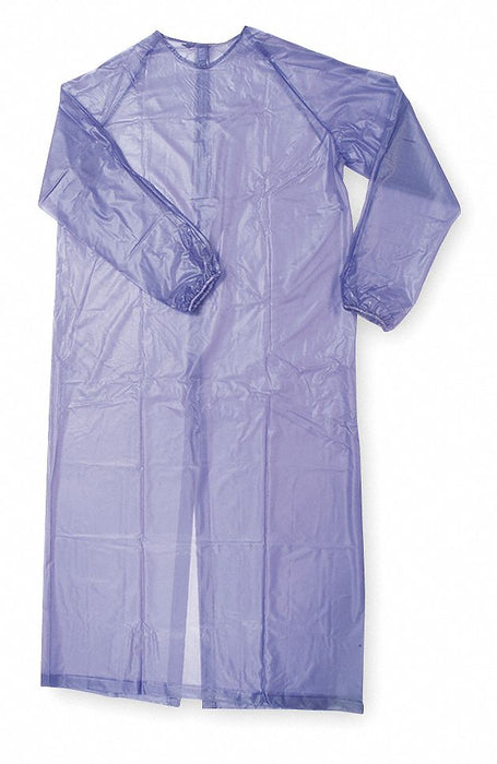 M9160 Disposable Sleeve Apron L Blue PVC