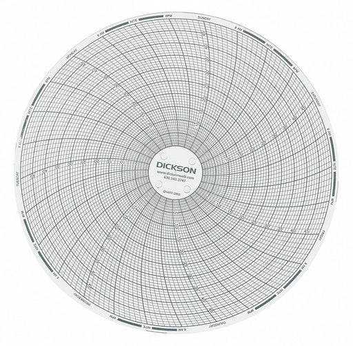 Circular Paper Chart 7 day 60 pkg