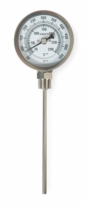 Bimetal Thermom 3 In Dial 50 to 550F