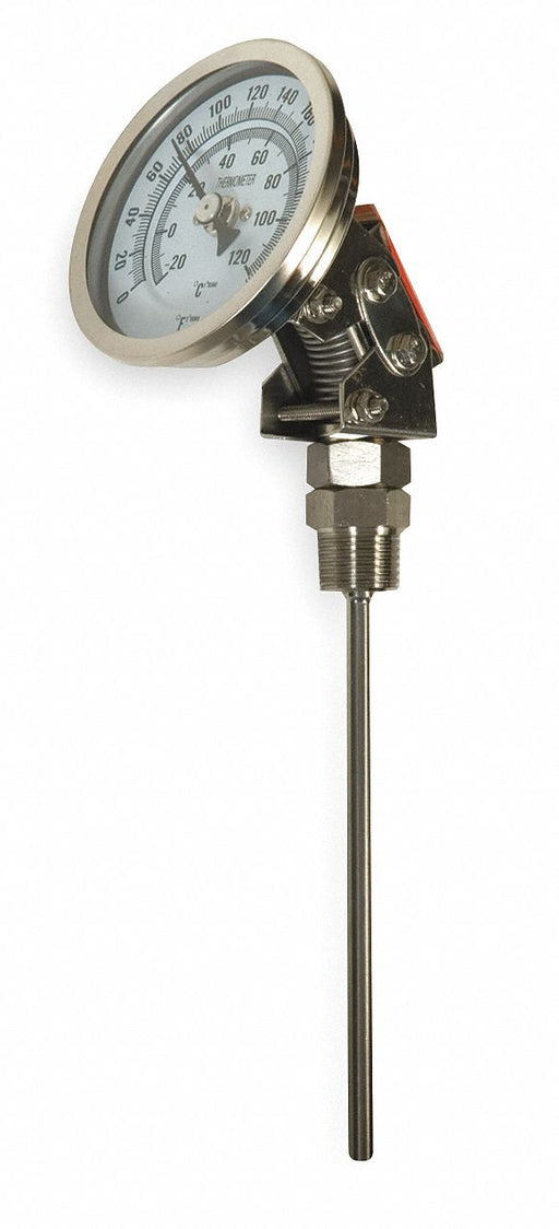 Bimetal Thermom 3 In Dial 0 to 250F