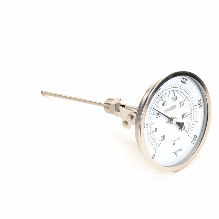Bimetal Thermom 5 In Dial 0 to 250F