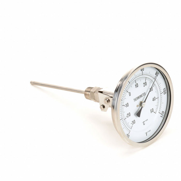 Bimetal Thermom 5 In Dial -20 to 120F