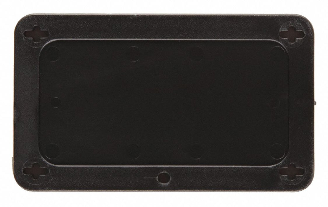 Blank Tag Plstc 2 1/5in H 3 5/7in W Blck