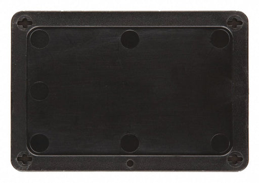 Blank Tag Plstc 3 1/5in H 4 5/7in W Blck