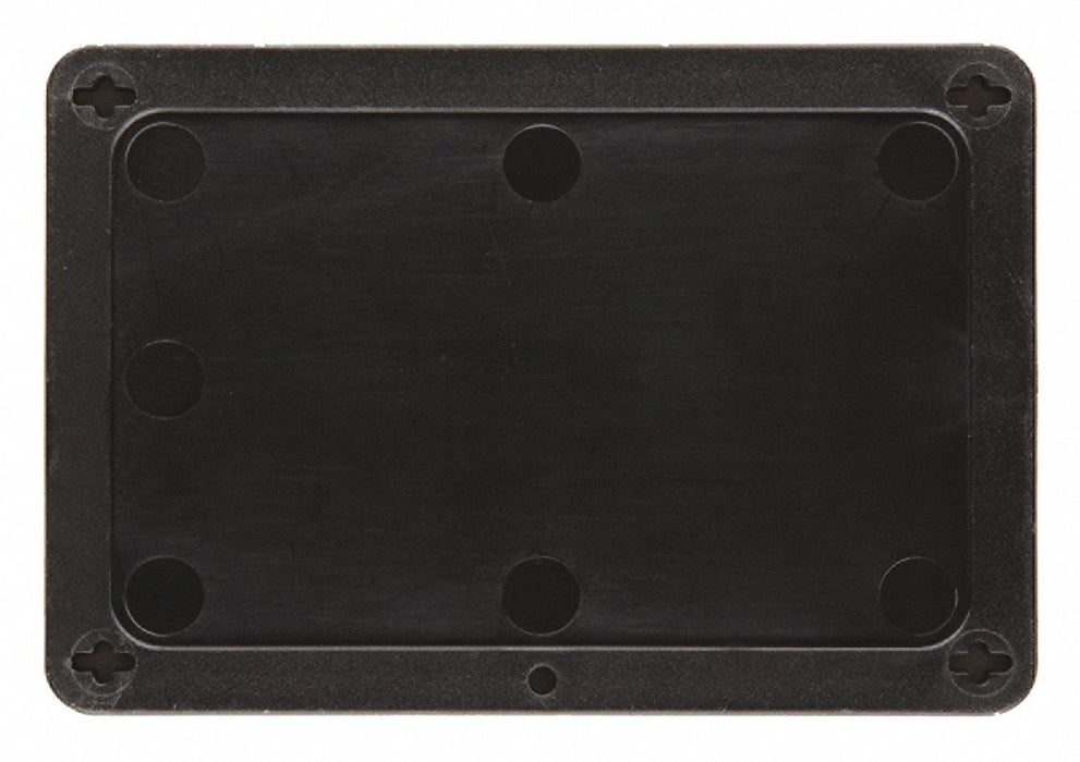 Blank Tag Plstc 3 1/5in H 4 5/7in W Blck