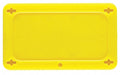 Blank Tag Plstc 2 1/5in H 3 5/7in W Yllw
