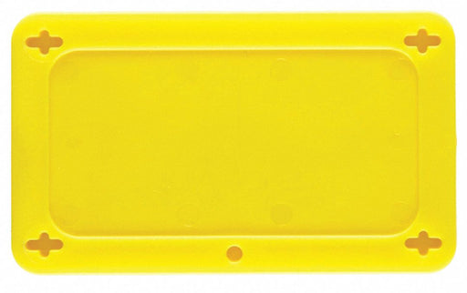 Blank Tag Plstc 2 1/5in H 3 5/7in W Yllw