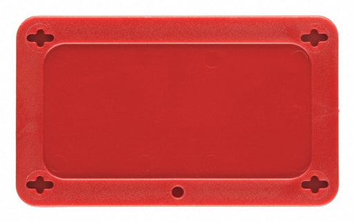 Blank Tag Plastc 2 1/5in H 3 5/7in W Red