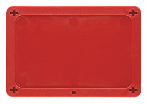 Blank Tag Plastc 3 1/5in H 4 5/7in W Red