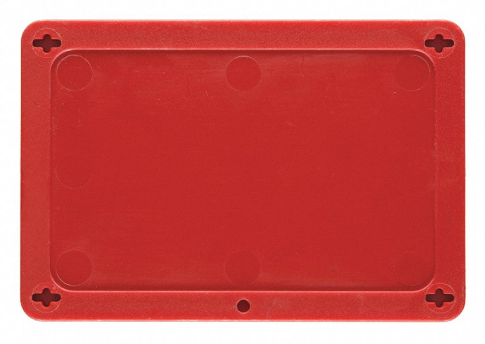 Blank Tag Plastc 3 1/5in H 4 5/7in W Red