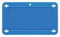 Blank Tag Plstc 2 1/5in H 3 5/7in W Blue