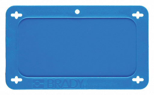 Blank Tag Plstc 2 1/5in H 3 5/7in W Blue