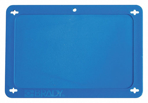 Blank Tag Plstc 3 1/5in H 4 5/7in W Blue