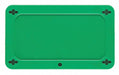 Blank Tag Plastc 2 1/5in H 3 5/7in W Grn