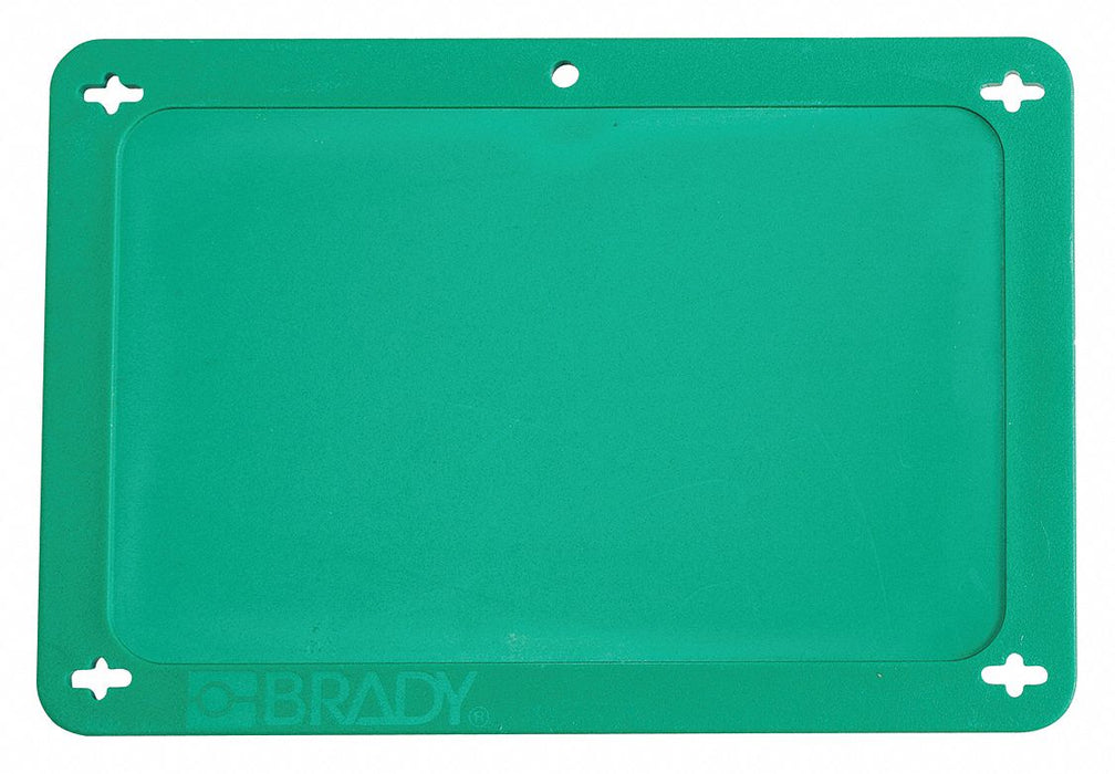 Blank Tag Plastc 3 1/5in H 4 5/7in W Grn