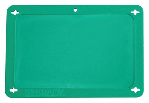 Blank Tag Plastc 3 1/5in H 4 5/7in W Grn