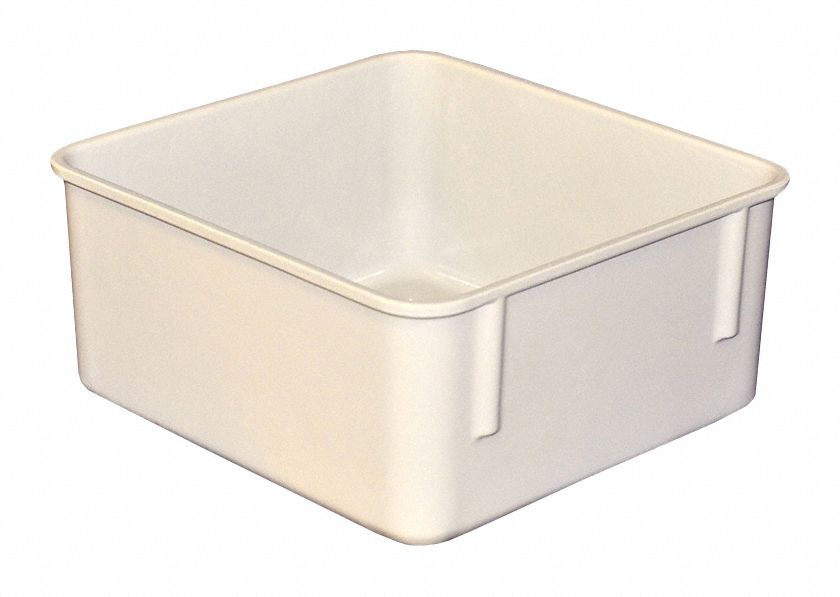 D5611 NestingTote 9.75inL 9.25inW White