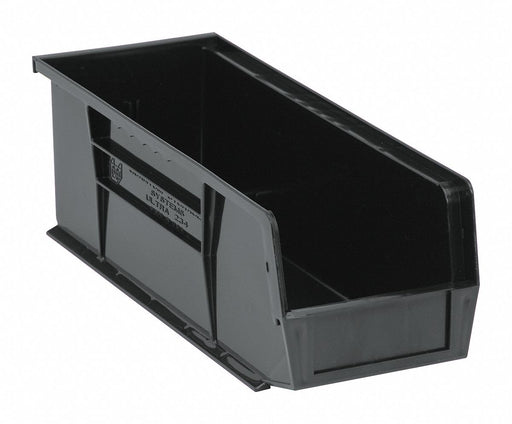 Hang and Stack Bin Black PP 5 in
