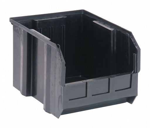 Hang/Stack Bin Black Polypropylene 7 in